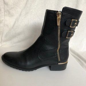 Calvin Klein Black Moto Boot Rasa Size 7